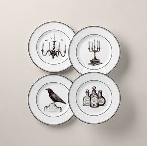 Lenox Vintage Halloween Dessert Plate Set